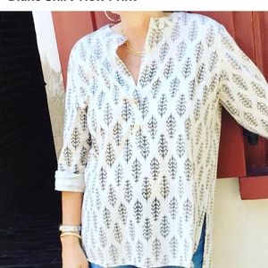 Boho  Shirt-  maroon detail